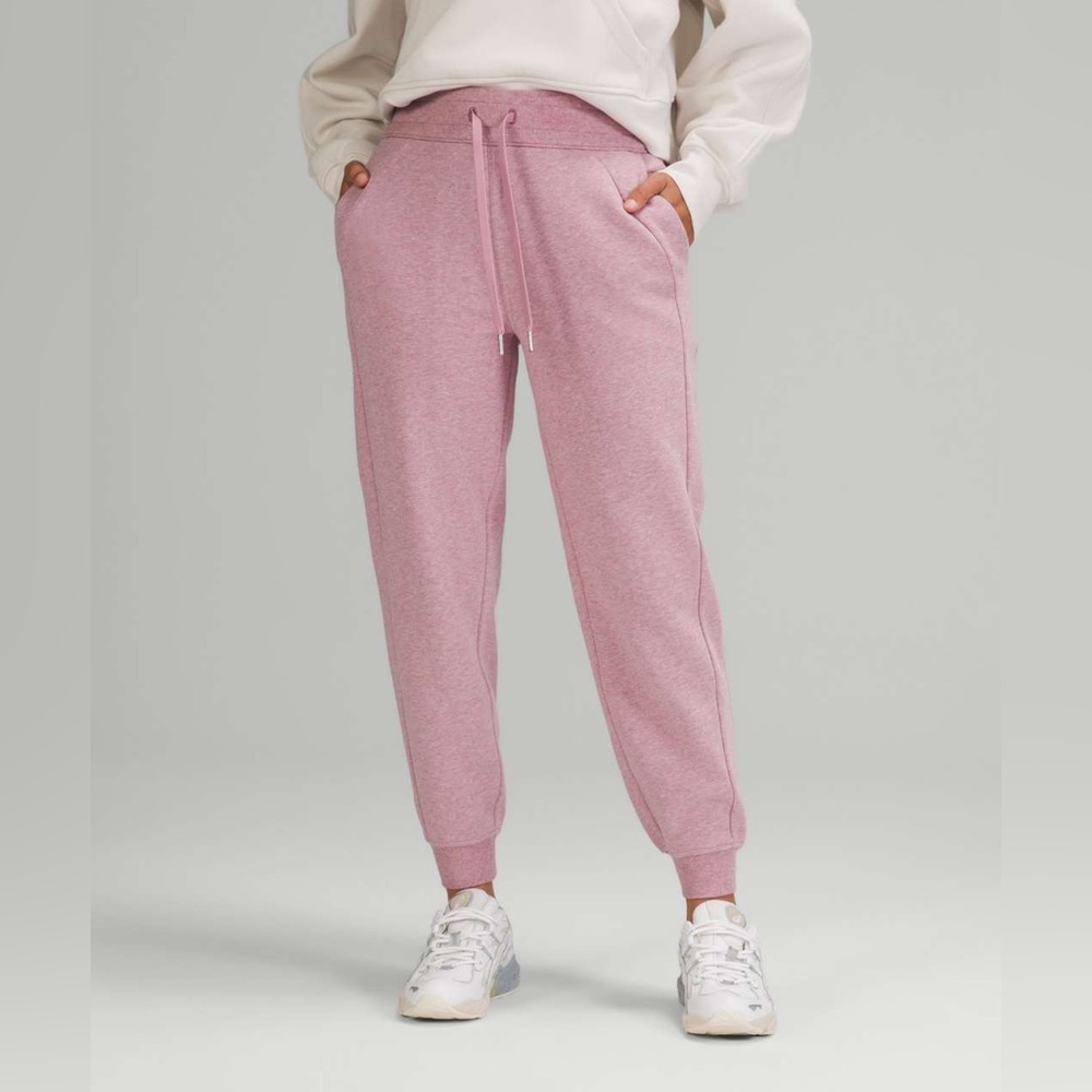 NWT LuluLemon Scuba High-Rise Jogger Heathered Pink Taupe Sz 8